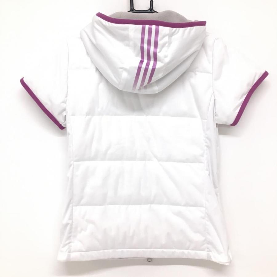 新品タグ付き　アディダス　ゴルフ　半袖　ダウン　レディース　Mサイズ adidas ダウンコート ダウンジャケット 撥水 ハイネック