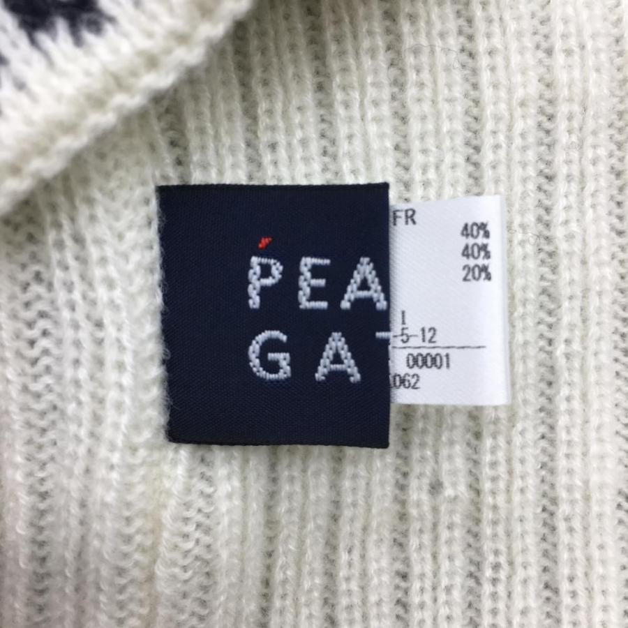 PEARLY GATES（パーリーゲイツ） ネックウォーマー 白×黒 ウール混