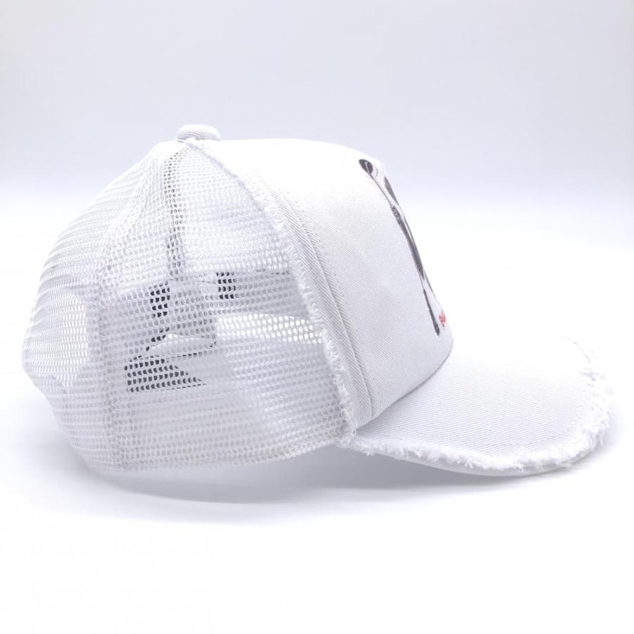 新品】ダンスウィズドラゴン メッシュキャップ 白 北斗の拳 F ゴルフ