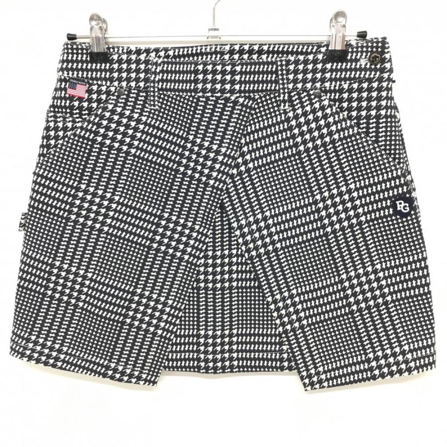 パーリーゲイツ スカート ダークネイビー×白 千鳥柄 レディース 1(M 