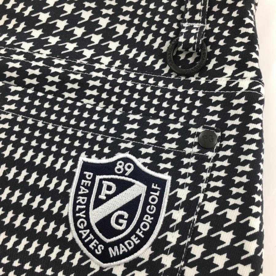 パーリーゲイツ スカート ダークネイビー×白 千鳥柄 レディース 1(M 