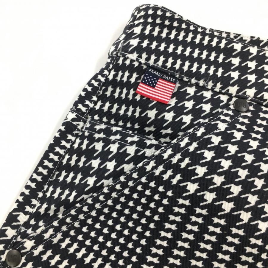 パーリーゲイツ スカート ダークネイビー×白 千鳥柄 レディース 1(M 