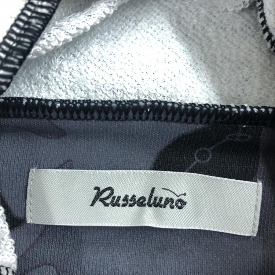 Russeluno（ラッセルノ） パーカー グレー×黒 カモフラ 迷彩