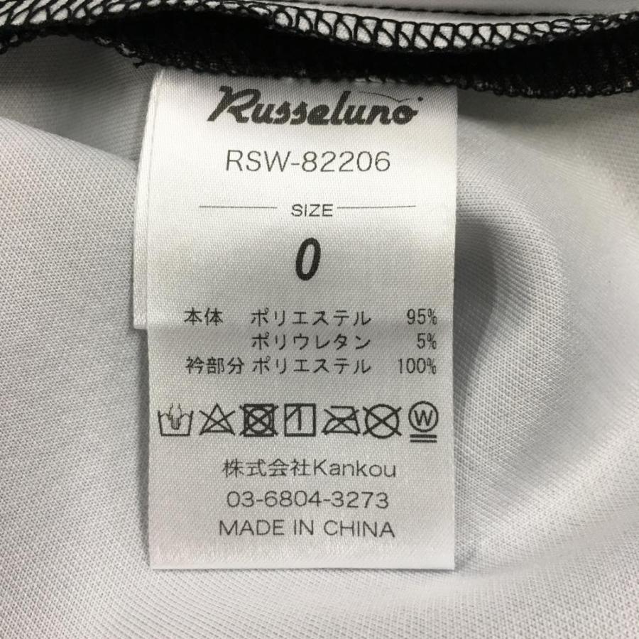 ラッセルノ 半袖ポロシャツ 黒×カーキ カモフラ 迷彩 チェック ルチャマスク レディース 0 ゴルフウェア RUSSELUNO（未使用品）／40%OFF価格｜reonard｜06