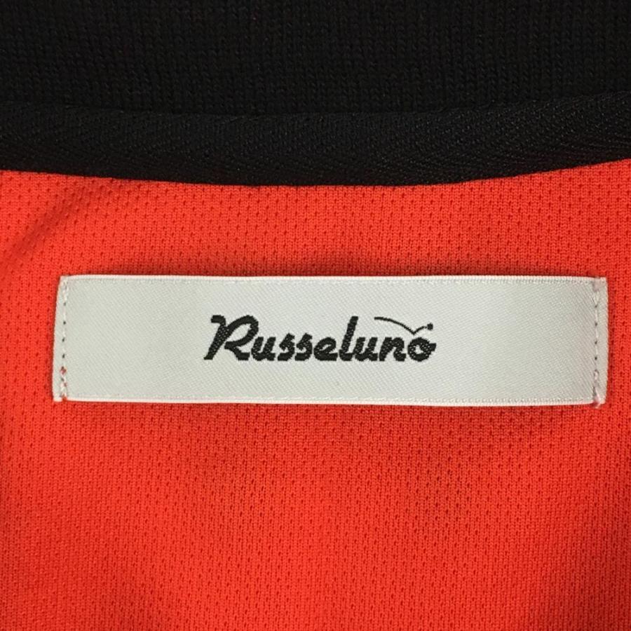Russeluno（ラッセルノ） 半袖ポロシャツ レッド×黒 刺しゅう