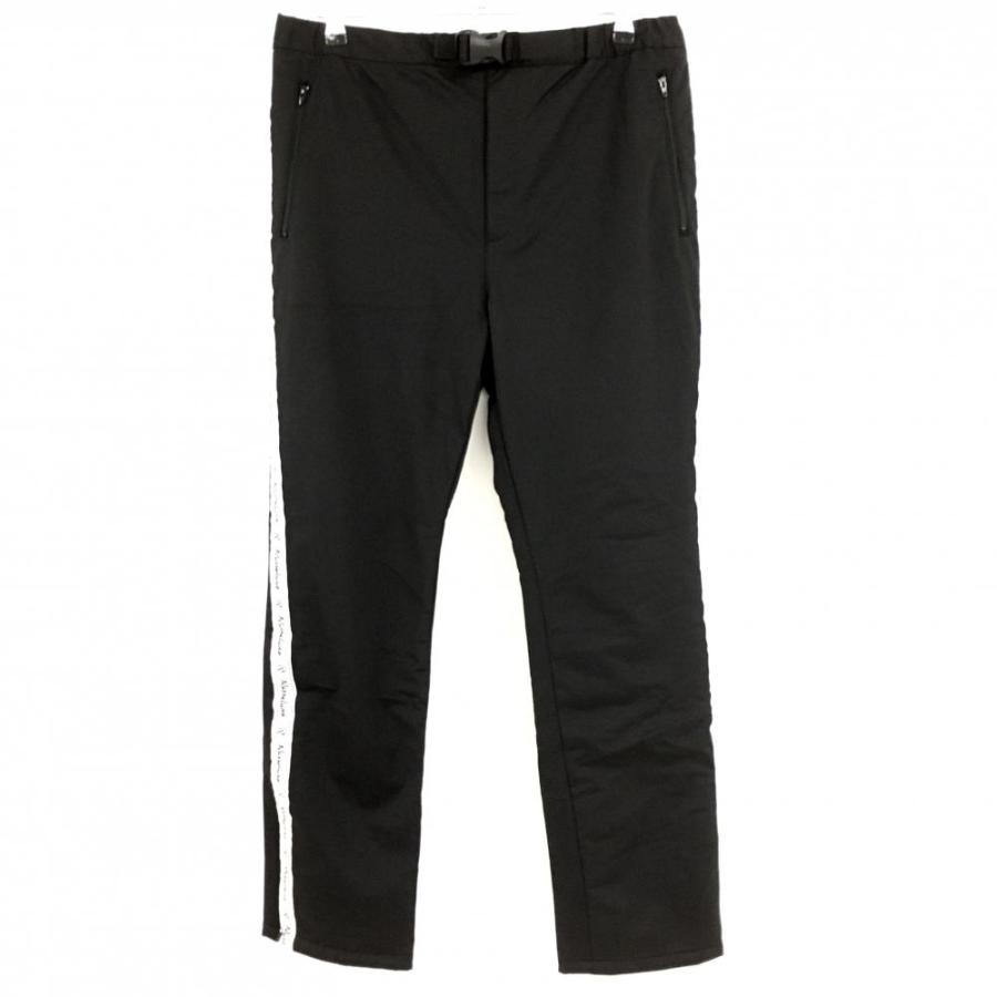 ラッセルノ 中綿パンツ 黒×白 サイドライン ルチャマスク メンズ 6(XL  