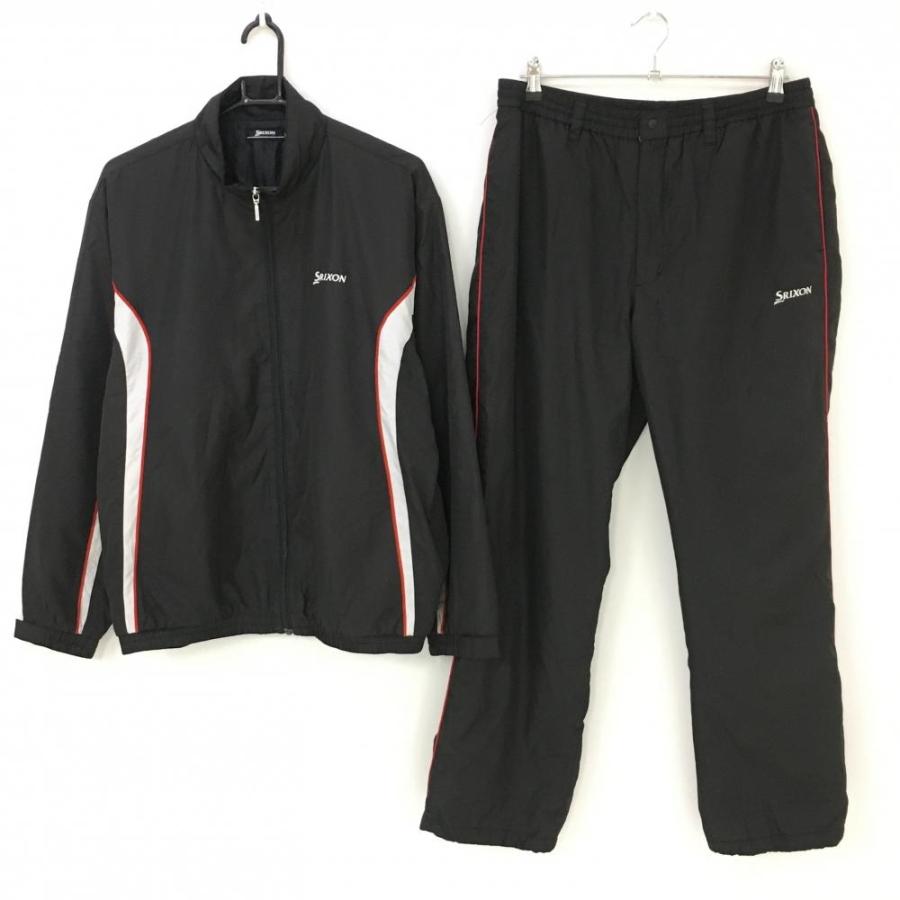 スリクソン 上下セット(中綿ジャケット×パンツ) 黒 ライン白 パンツ