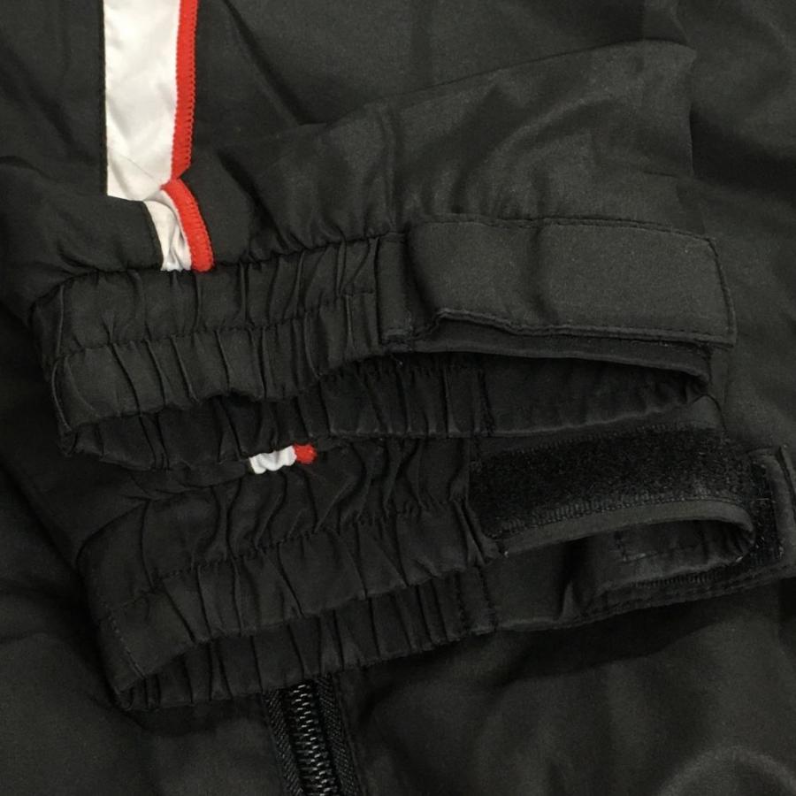 スリクソン 上下セット(中綿ジャケット×パンツ) 黒 ライン白 パンツ