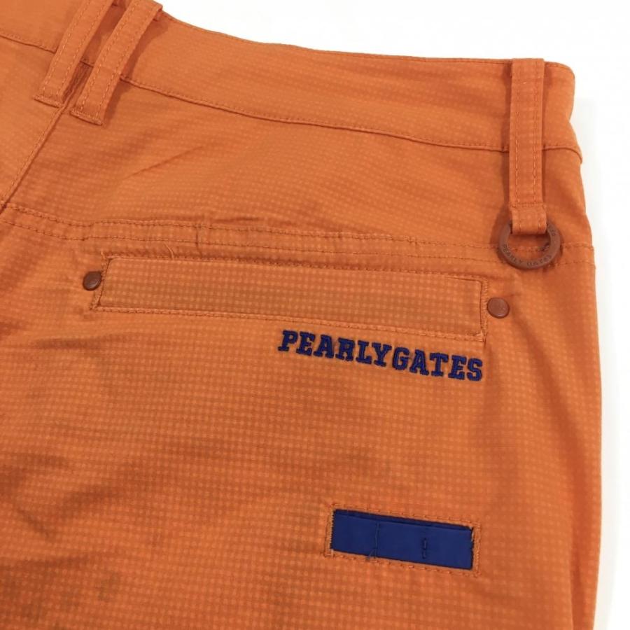 PEARLY GATES（パーリーゲイツ） ショートパンツ オレンジ チェック柄