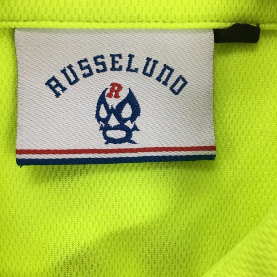 Russeluno ラッセルノ 半袖ポロシャツ 蛍光イエロー Russeluno ラッセルノ 半袖ポロシャツ 蛍光イエロー