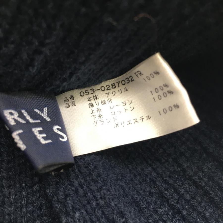 美品】パーリーゲイツ ニット帽 ネイビー スヌーピー FR ゴルフウェア