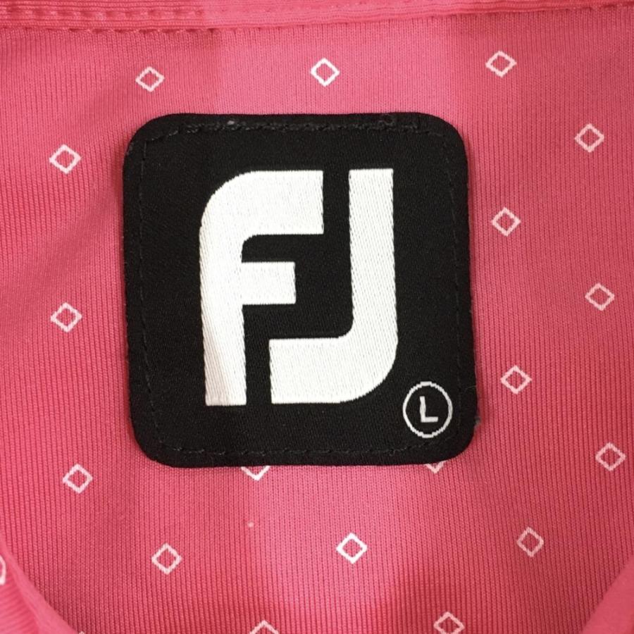 新品　FootJoy ゴルフウェア ポロシャツ ピンク 総柄 L ¥25300 FootJoy（フットジョイ） 【超美品】フットジョイ 半袖ポロシャツ