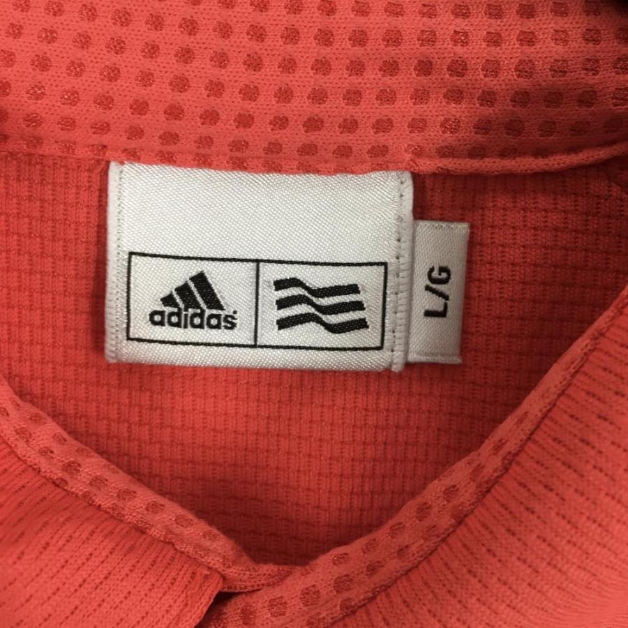 新品XL Adidas ショートスリーブ ポロシャツ レッド　JL5987 新品XL Adidas ショートスリーブ ポロシャツ レッド JL5987