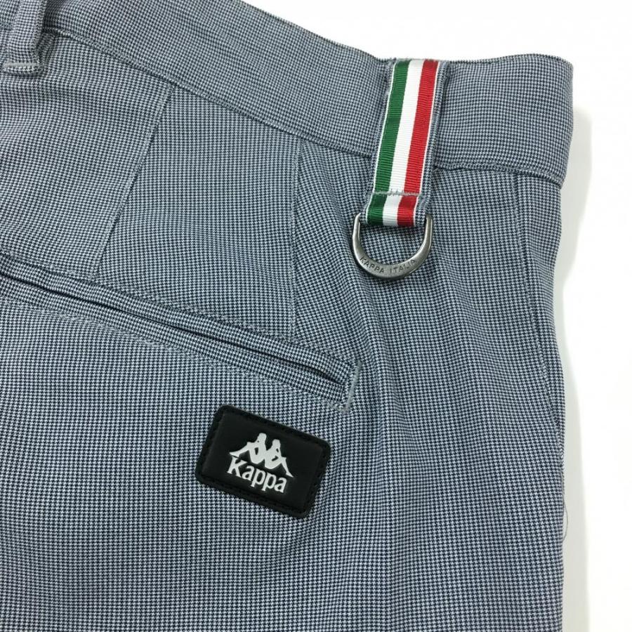 Kappa（カッパ） パンツ ネイビー×白 千鳥格子 ストレッチ レディース