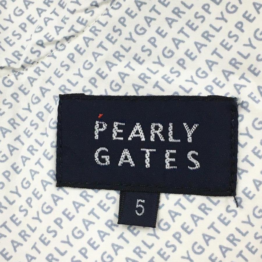 PEARLY GATES（パーリーゲイツ） パンツ 白×黒 千鳥格子柄 ストレッチ