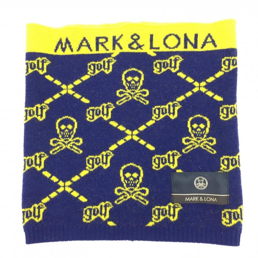 MARK&LONA マークアンドロナ ニットネックウォーマー ネイビー MARK&LONA マークアンドロナ ニットネックウォーマー ネイビー