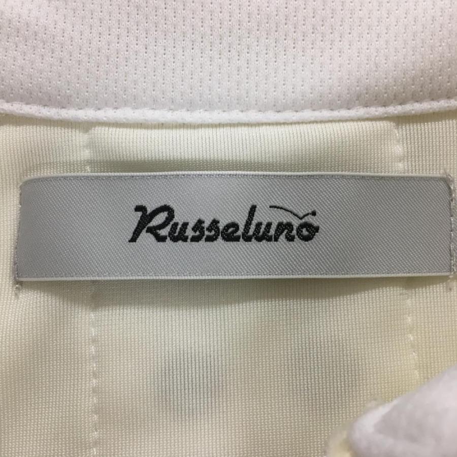 超美品】ラッセルノ 半袖ポロシャツ アイボリー 表微起毛 ルチャ