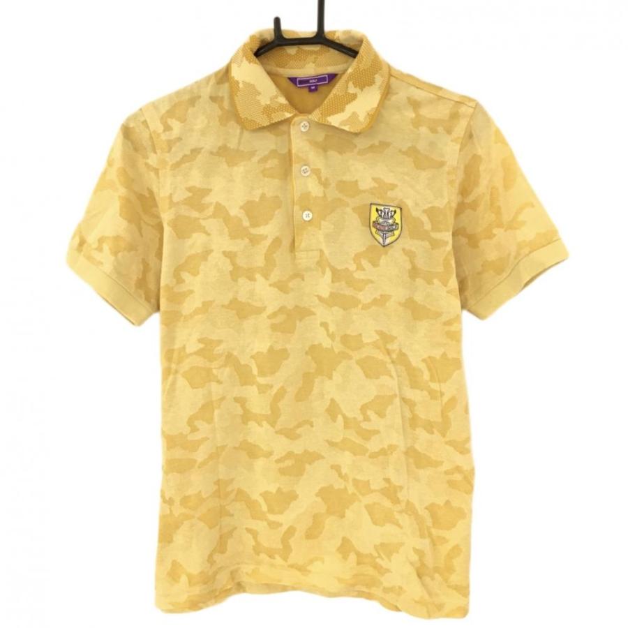 BEAMS（ビームス） ビームスゴルフ 半袖ポロシャツ イエロー カモフラ