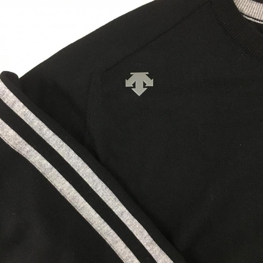 DESCENTE（デサント） デサントゴルフ セーター 黒 ニット 中田英寿 袖