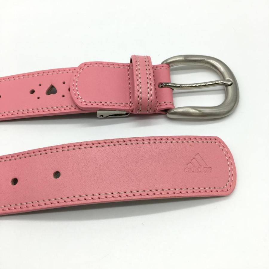 美品 ピンクスクイグル柄 ベルト No.H12 リザード型押し ピンク 革ベルト縁返し仕様 | シーブレーン