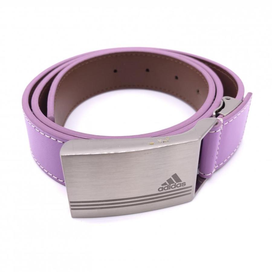 adidas（アディダス） トップ式ベルト パープル シルバーバックル