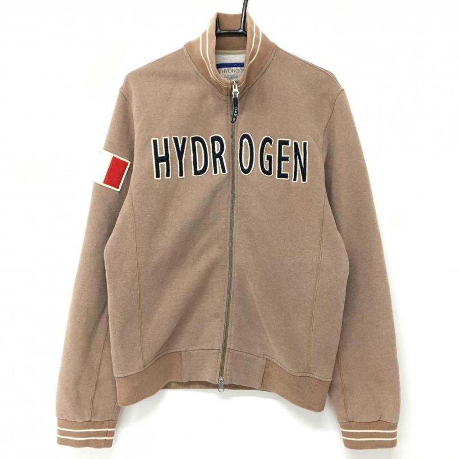 HYDROGEN（ハイドロゲン） ジップブルゾン ブラウン スウェット地