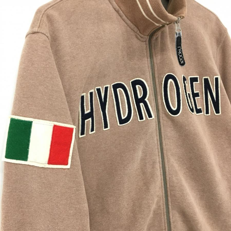 HYDROGEN ハイドロゲン ジップブルゾン ブラウン スウェット地 
