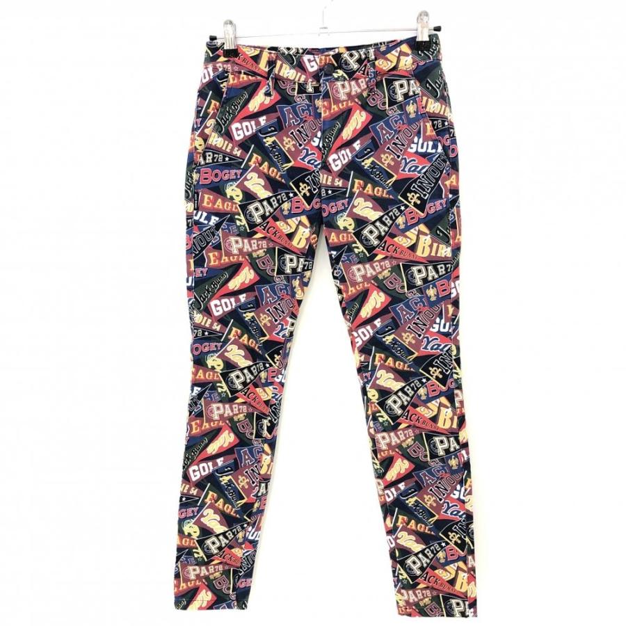 新品未使用！秋冬用！JACK BUNNY 総柄パンツ Jack Bunny!!（ジャックバニー） パンツ ネイビー×レッド 総柄