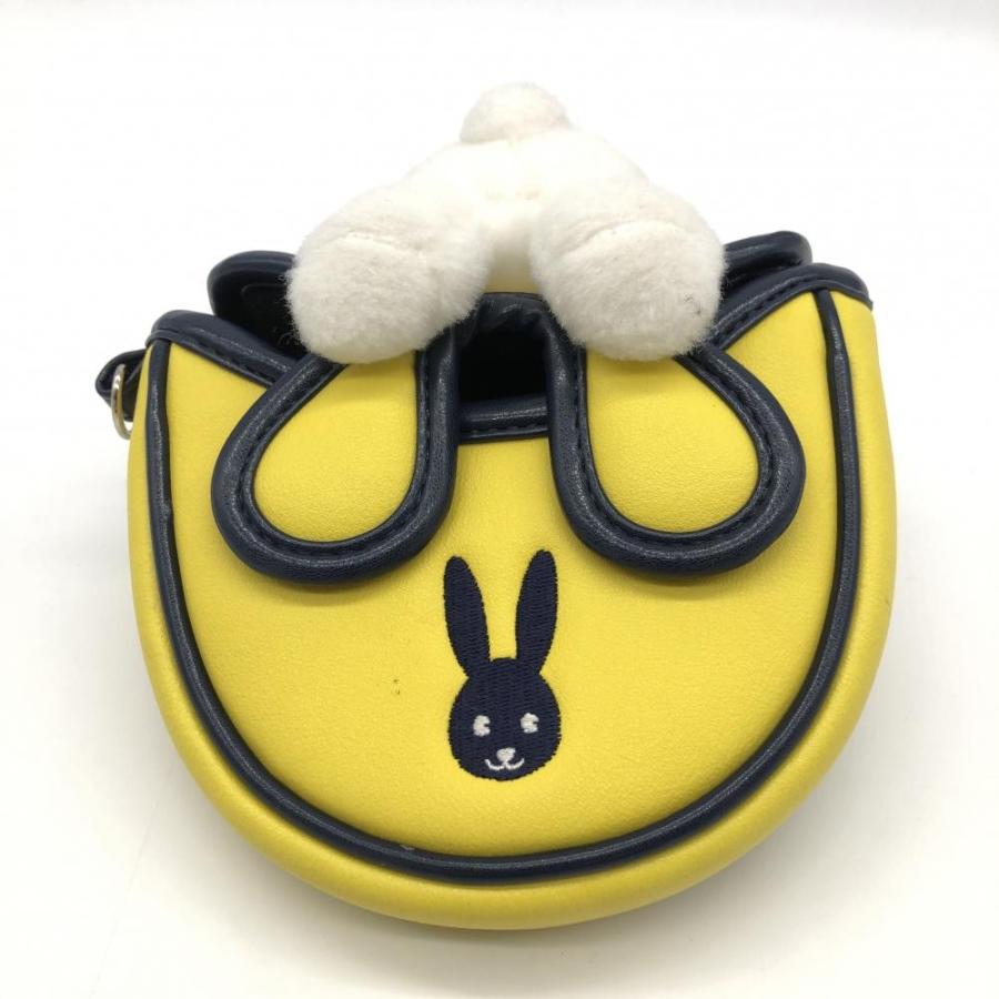 美品】ジャックバニー パターカバー イエロー×ネイビー うさぎ付