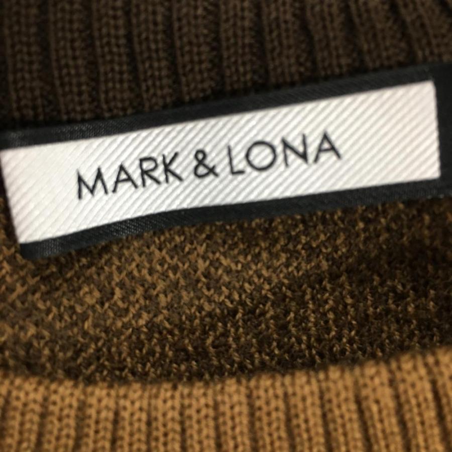 MARK&LONA マークアンドロナ セーター ブラウン スカル総柄 MARK&LONA マークアンドロナ セーター ブラウン スカル総柄