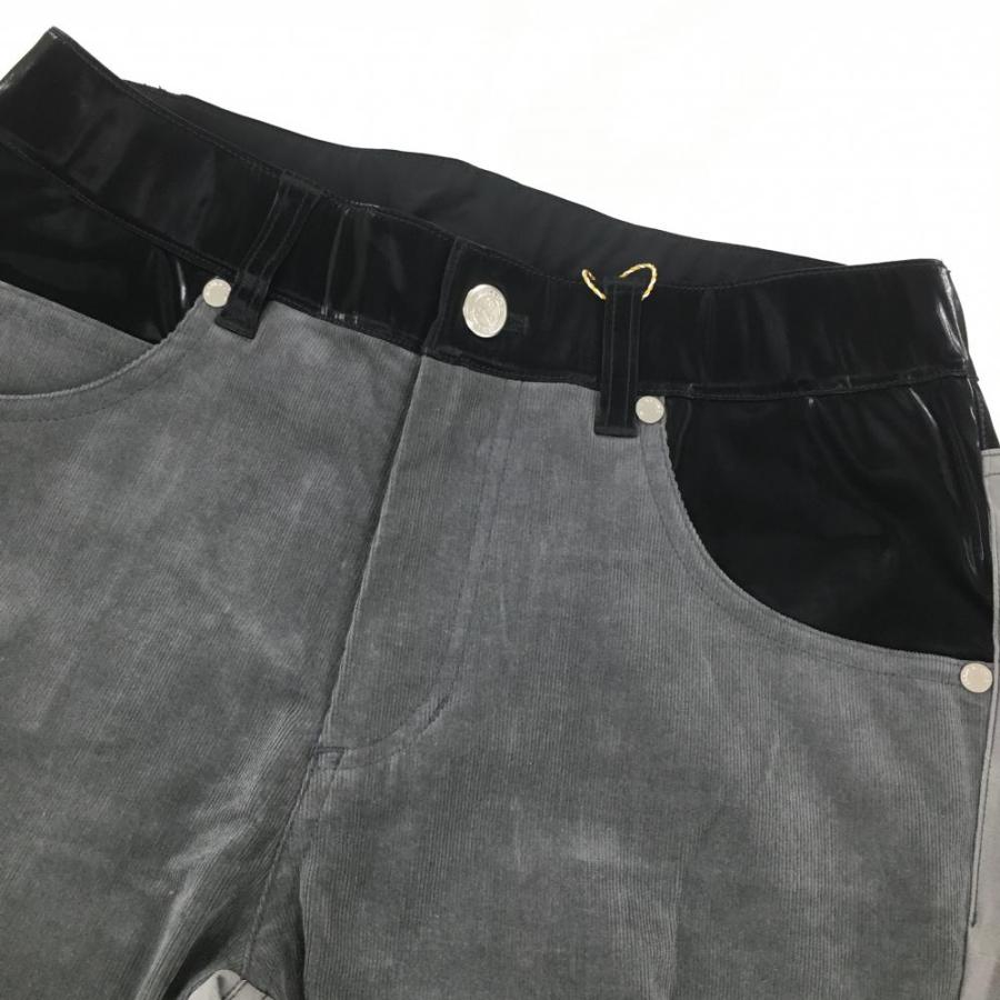 MARK&LONA マークアンドロナ 異素材コーデュロイパンツ グレー MARK&LONA マークアンドロナ 異素材コーデュロイパンツ グレー
