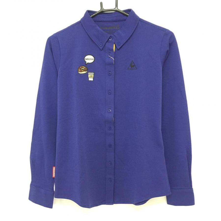 LE COQ SPORTIF ネイビー 長袖シャツ le coq sportif ルコック 長袖シャツ ネイビーパープル系 温度