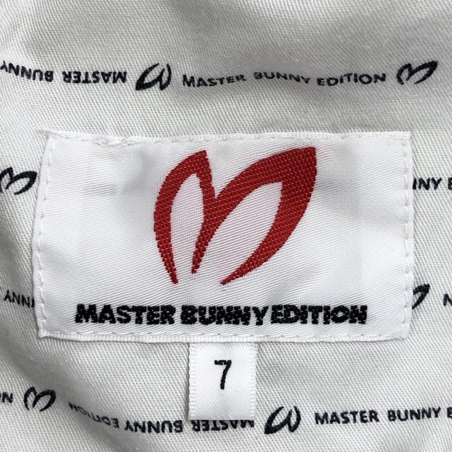 マスターバニーエディション　サイズ７ MASTER BUNNY EDITION マスターバニー パンツ ネイビー×白 織