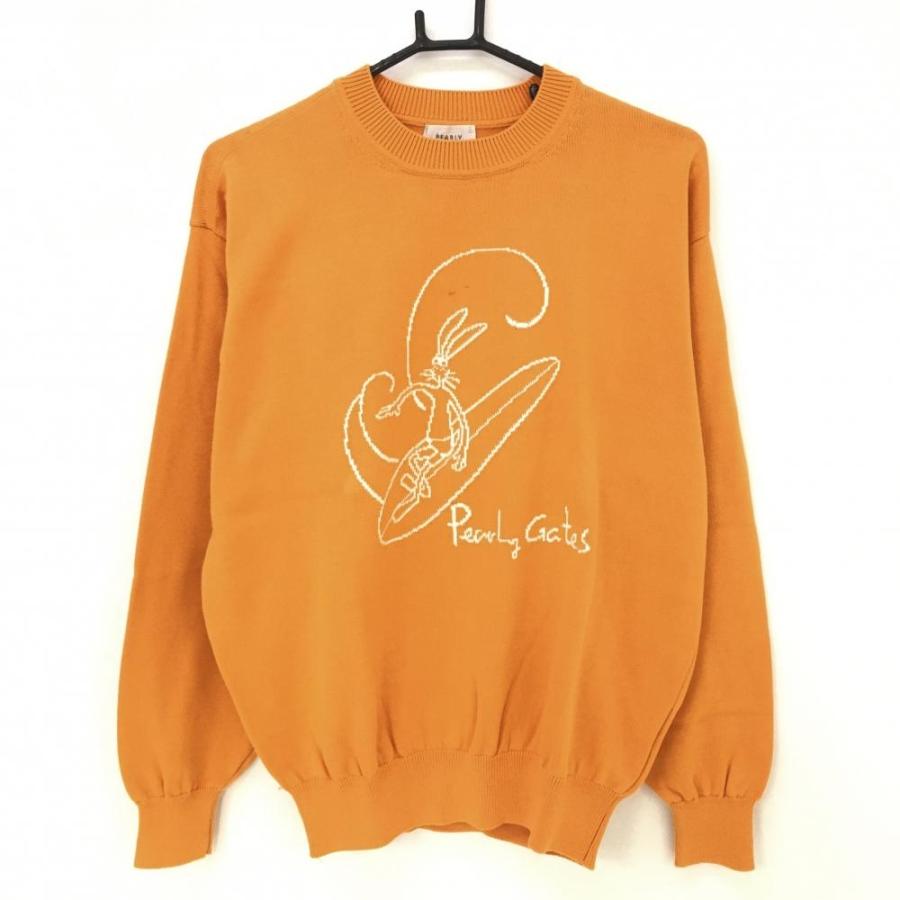 PEARLY GATES（パーリーゲイツ） セーター オレンジ×白 ラビット
