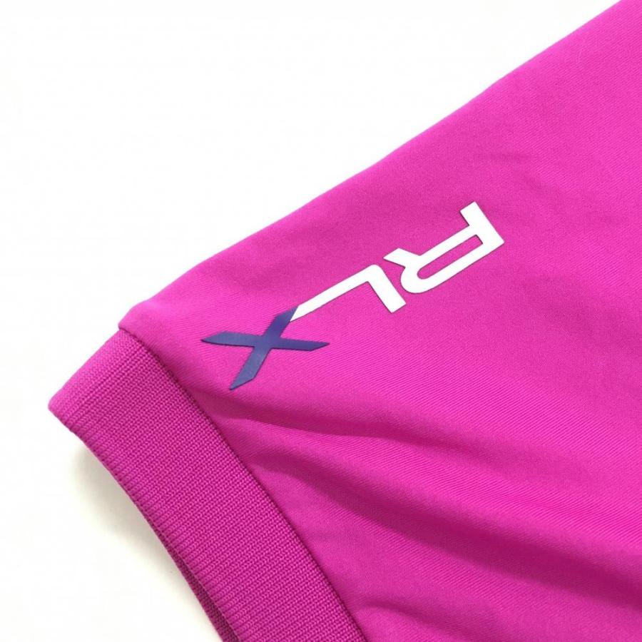 超美品】RLX ラルフローレン 半袖ポロシャツ パープルピンク