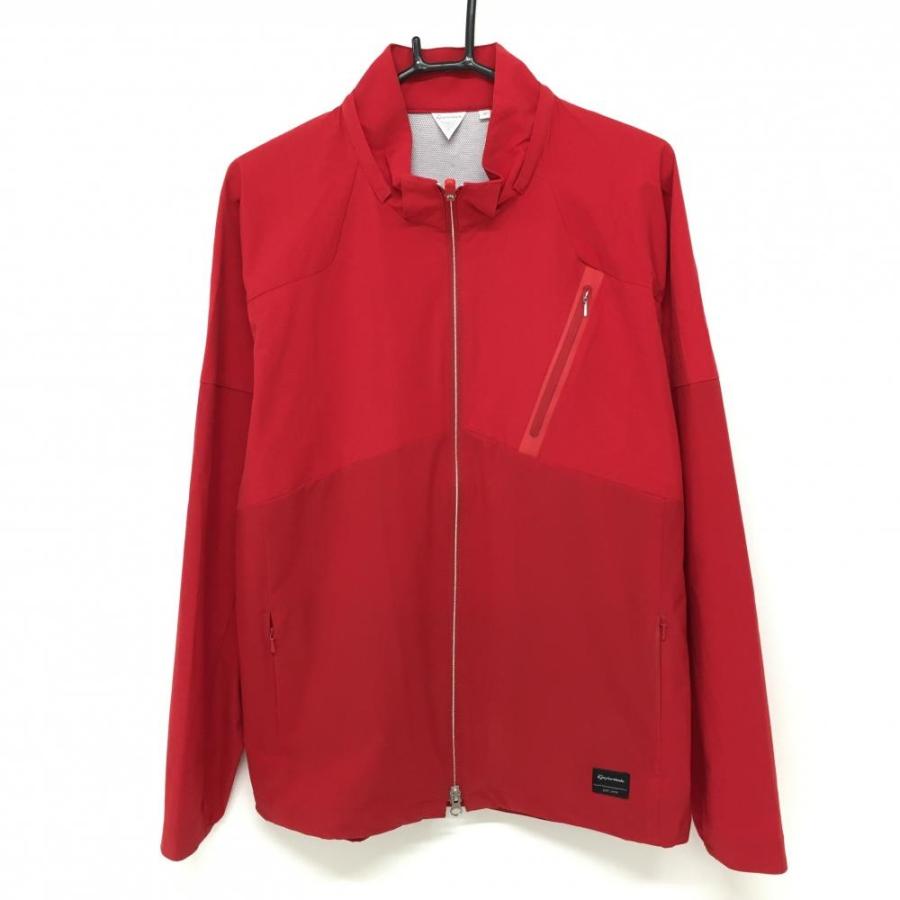 【新品】テーラーメイド／ブルゾン／ジャケット TaylorMade（テーラーメイド） ジャケットブルゾン レッド シンプル