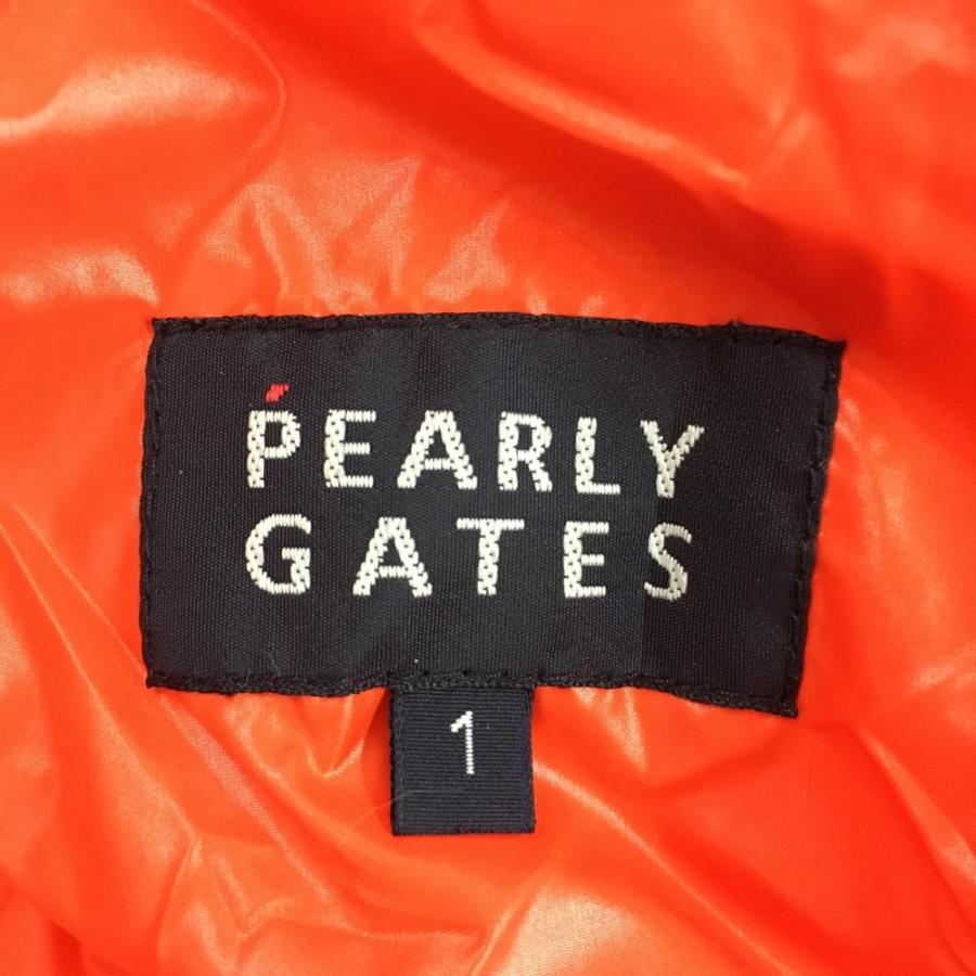 PEARLY GATES（パーリーゲイツ） ナイロンダウンパンツ オレンジ 裾