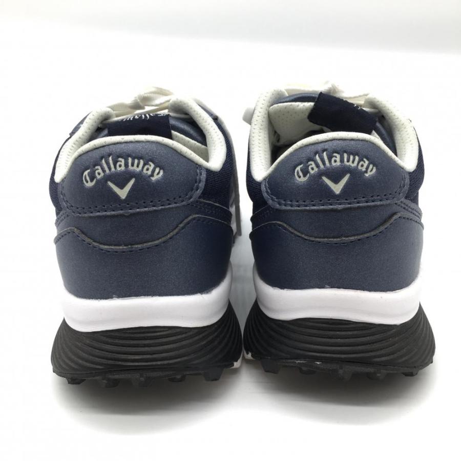 超美品】キャロウェイ ゴルフシューズ ネイビー×白 スパイクレス