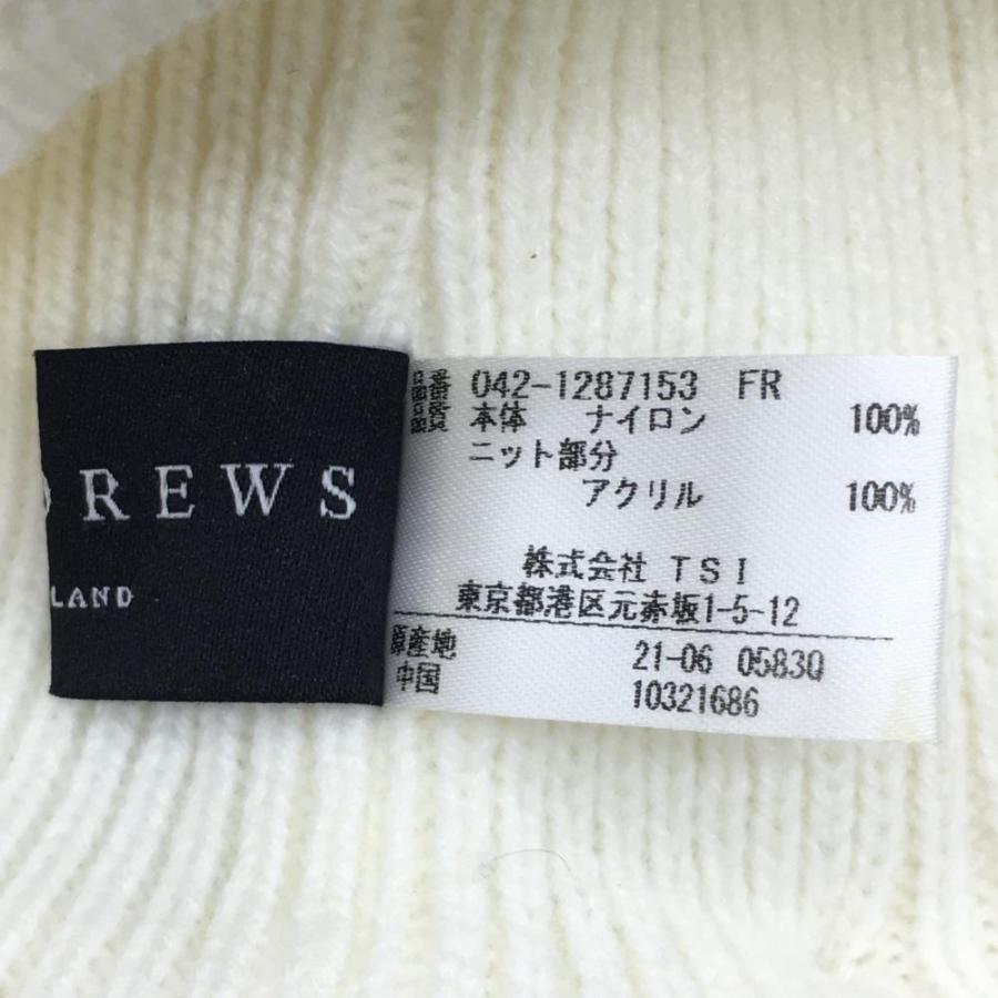 St ANDREWS セントアンドリュース 異素材ニットサンバイザー 白