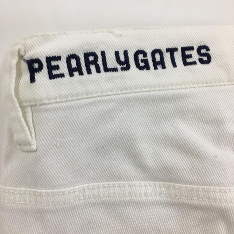 PEARLY GATES ゴルフパンツ ホワイトプリント 新品 PEARLY GATES ゴルフ パンツ レディース ホワイト 楽天市場