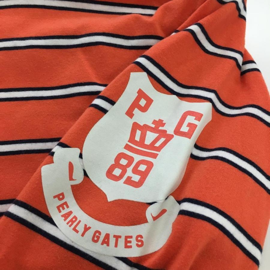 新品タグ付き　PEARLY GATES ハイネックシャツ LL PEARLY GATES パーリーゲイツ 長袖ハイネックシャツ 白×ネイビー