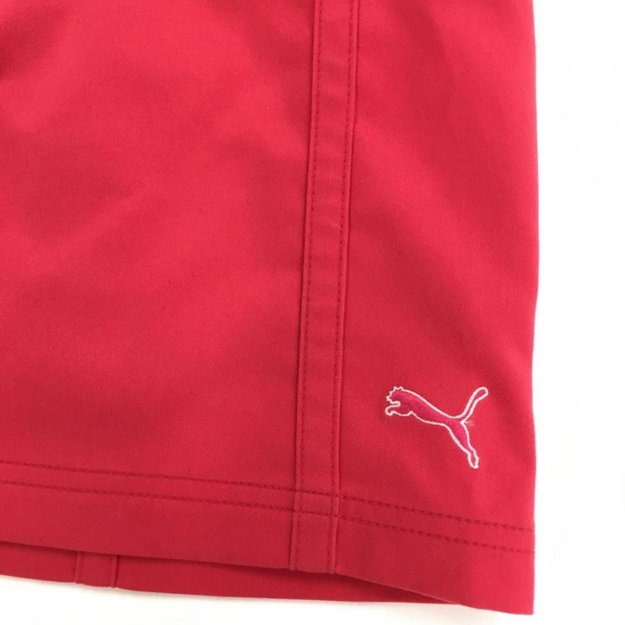 PUMA（プーマ） スカート ピンクレッド ステッチ 刺しゅう レディース 