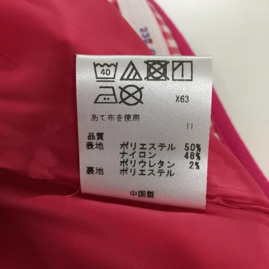 23区GOLF 23区ゴルフ キュロットスカート ピンク×白 ギンガムチェック