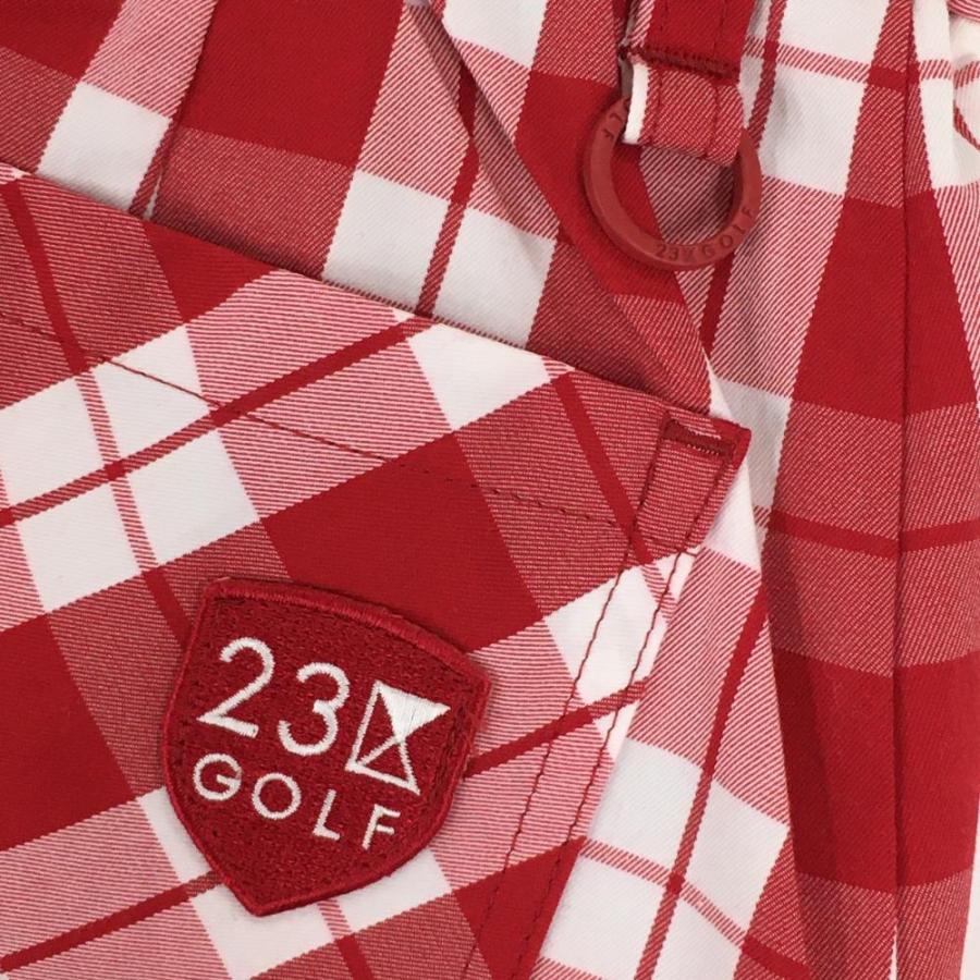 23区GOLF 23区ゴルフ スカート レッド×白 チェック柄 ストレッチ 23区GOLF 23区ゴルフ スカート レッド×白 チェック柄 ストレッチ