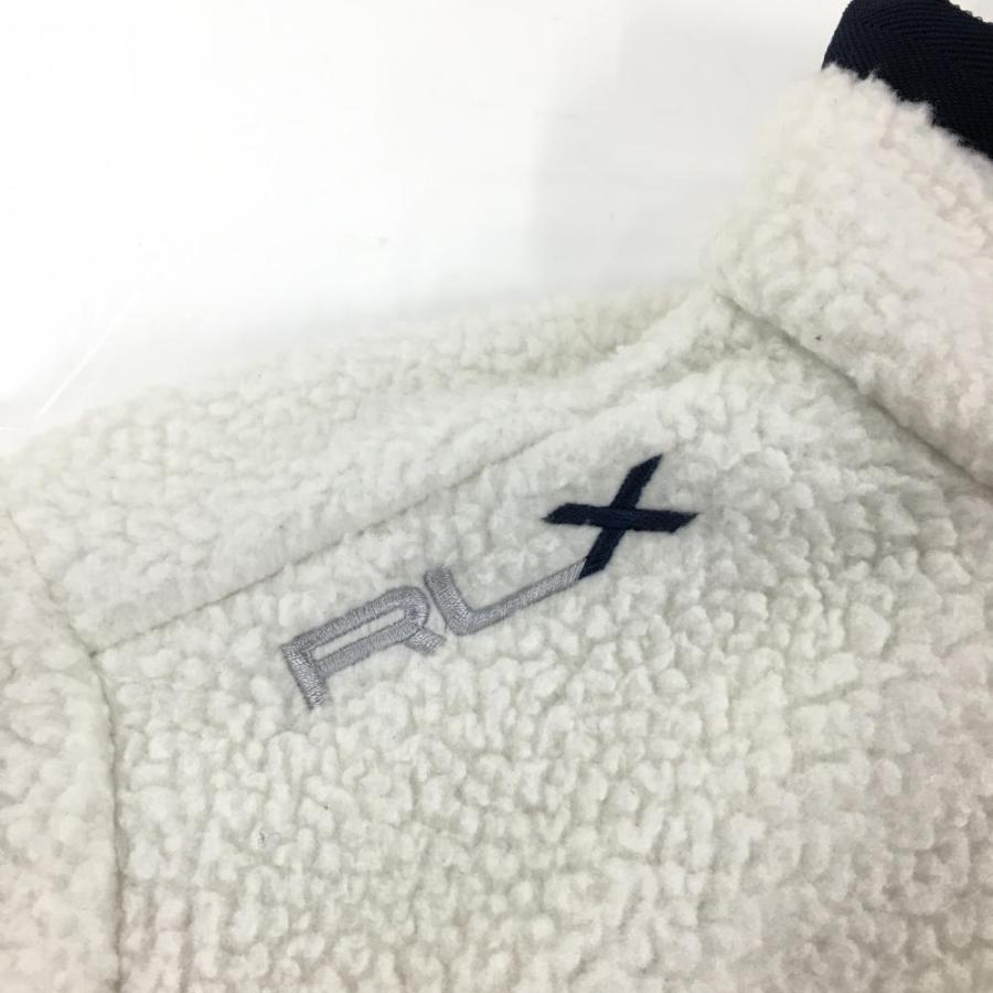 RLX RLXラルフローレン ボアブルゾン 白×ネイビー 縁取り RLX RLXラルフローレン ボアブルゾン 白×ネイビー 縁取り
