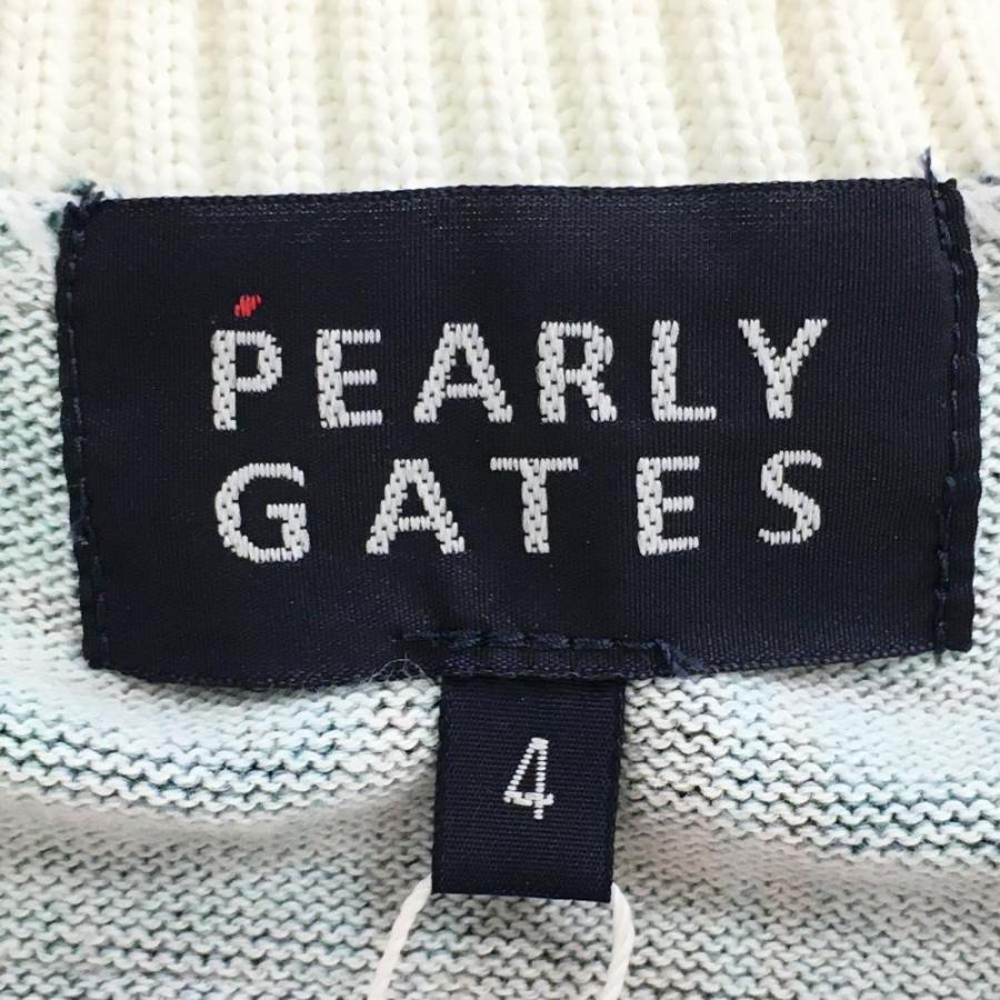 【新品】パーリーゲイツ チェック ニット セーター 新品】パーリーゲイツ セーター グリーン×ネイビー チェック ニット