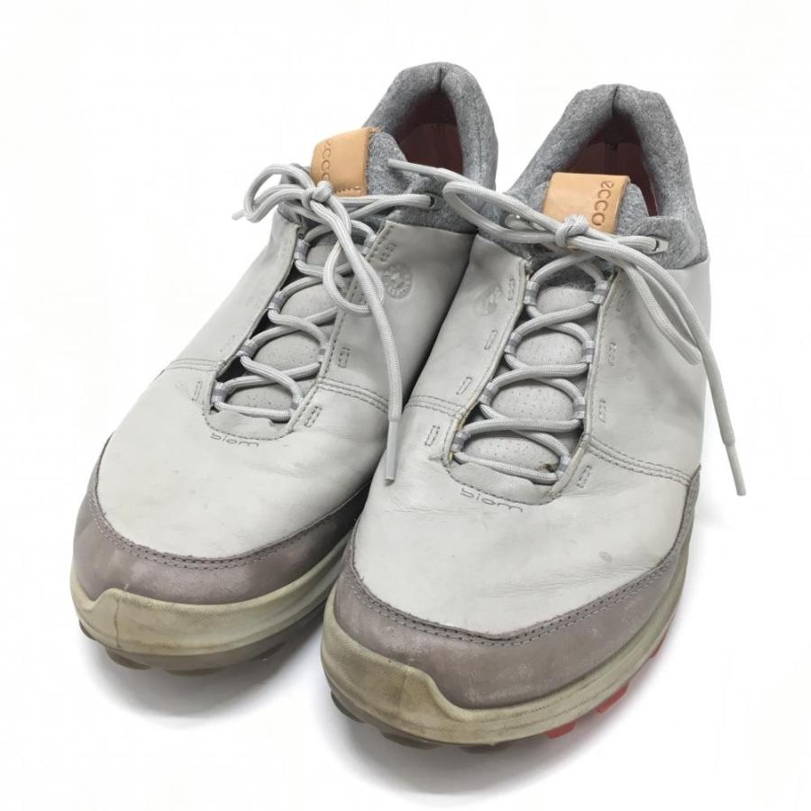 エコー ゴルフシューズ ライトグレー スパイクレス GORE-TEX バイオム 