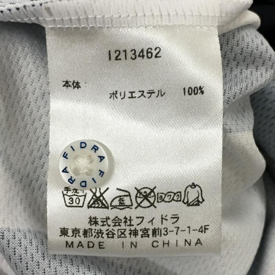 FIDRA（フィドラ） 半袖ポロワンピース ネイビー×白 イカリマーク 一部