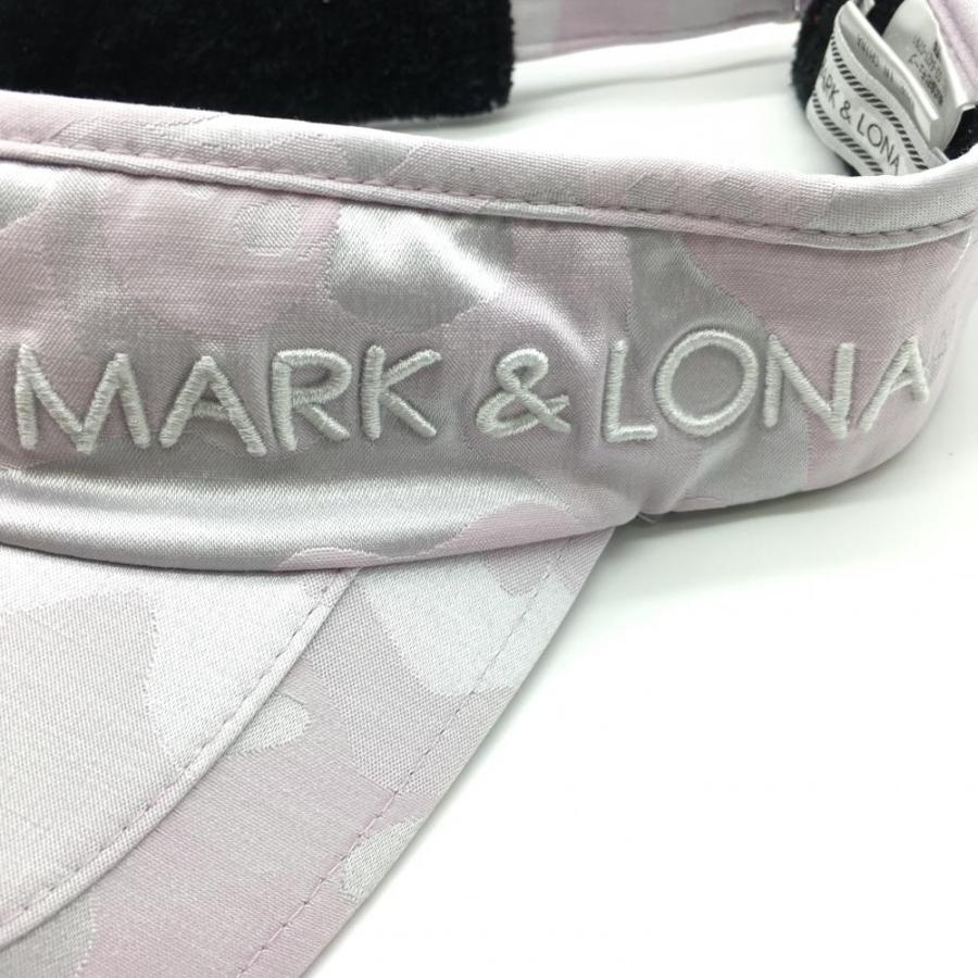 MARK&LONA（マークアンドロナ） サンバイザー ピンク×シルバー