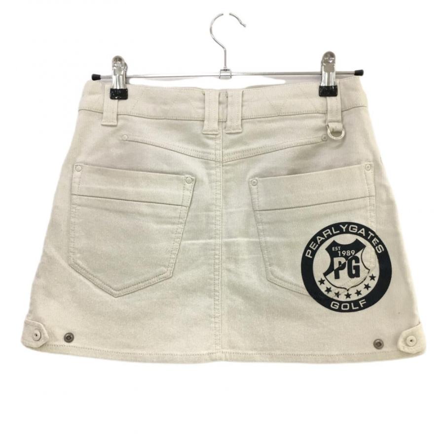 PEARLY GATES - パーリーゲイツ　星柄スカート PEARLY GATES パーリーゲイツ スカート 白×ネイビー 星刺しゅう